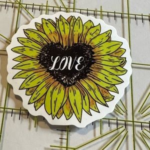 •Brand New• Sunflower Aesthetic Waterproof Sticker